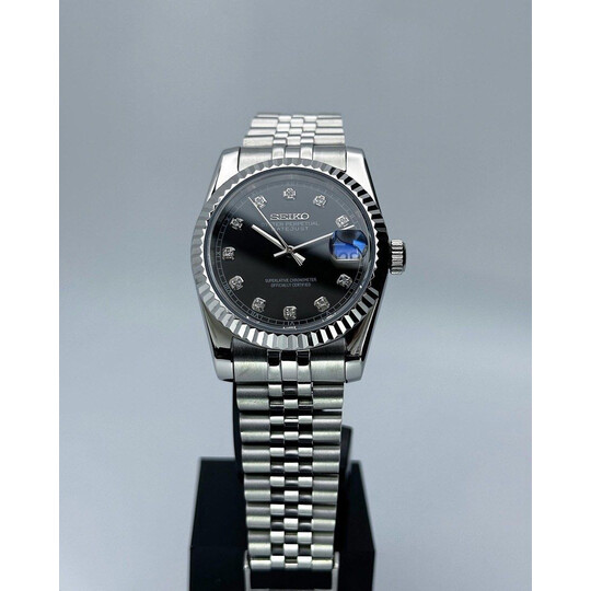 Custom Seiko Mod • Black Diamond DateJust • 36mm